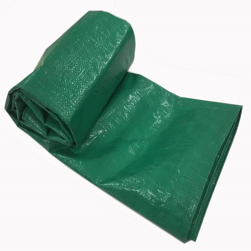 Πράσινο χρώμα Υφαμένο ΥΦΑ Υφασμάτινο μουσαμά LDPE Πλαστικοποιημένο PE Φορτηγό κάλυμμα φορτηγού μουσαμά Πλαστικό φύλλο